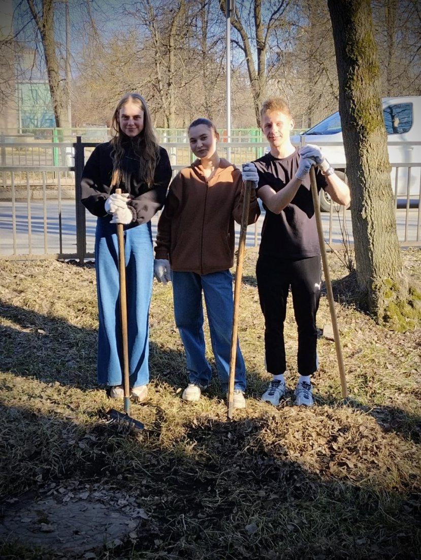 Субботник в общежитии №1