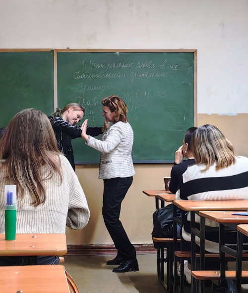 Встреча первокурсников-психологов с нейропсихологом, преподавателем физиологии Рябенковой С.И.